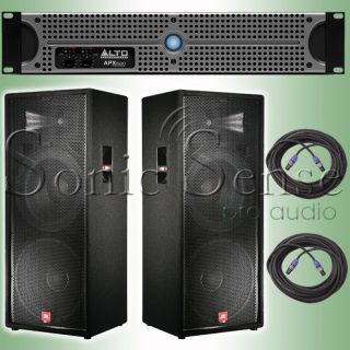 JBL JRX125 Dual 2 Way 15 Speaker Cabinet Pair Alto APX1500 Extended
