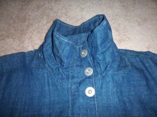 New Dress Barn Light Weight Jean Jacket Long Shirt Size 18 20