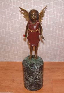 Bronze Mystical Pixie Fairy Elf Lost Wax Casting Sculpture After