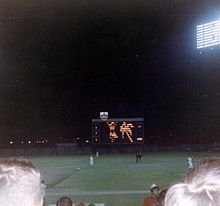 the scoreboard at jarry park stadium 1969