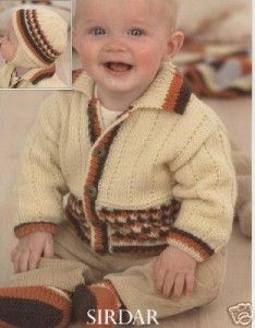 316 Knitting Pattern Booklet Sirdar Baby Knits DK 4 Ply 0 to 6 Years