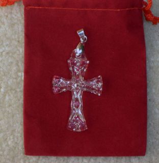 Waterford Crystal Cross Pendant New