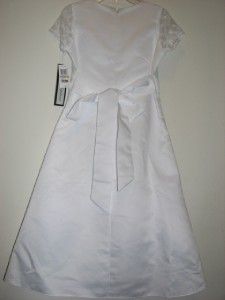Jayne Copeland White Dress Girl Sz 8 10 12 $120