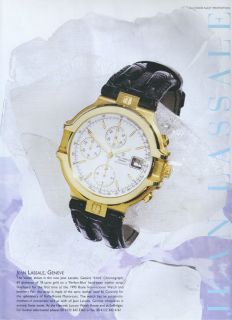 Jean Lassale Geneve Watch 1995 Magazine Advert 4101