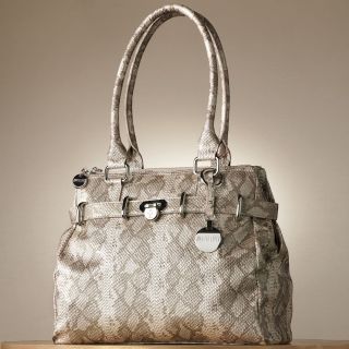 Jennifer Lopez Marilyn Snakeskin Belted Shopper Handbag