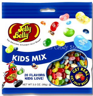 Jelly Belly Candy Kids Mix 20 Flavors New Design 2 Bags
