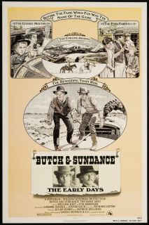 Butch Sundance The Early Days 1979 Original U s One Sheet Movie Poster