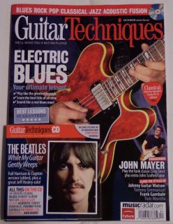 GUITAR TECHNIQUES October 2010 + CD ELECTRIC BLUES Beatles GEORGE