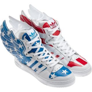 Adidas Originals Jeremy Scott Sz 10 5 JS Wings 2 0 US Flag Shoes