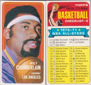 21 1970 71 Topps Basketball Lot Set Wilt Chamberlain 50 NM Cunningham