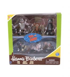Hanna Barbera Tom Jerry 2 Collector Action Figure 6 Pack New