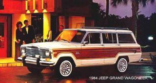 1984 Jeep Grand Wagoneer Wood Grain White Magnet