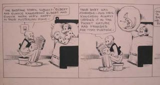  Daily Original Art MUTT & JEFF by BUD FISHER Approx. 11 x 30 inches