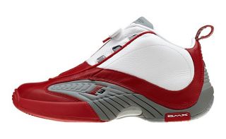 Reebok Answer IV White Red Grey Allen Iverson Question V44403
