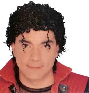 Jerry Jheri Curl Afro Michael Jackson Thriller Wet Look Wig Costume