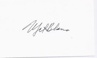 Mel Blanc Animation Voice Bugs Bunny Autographed 3x5 Card PSA GAI COAs