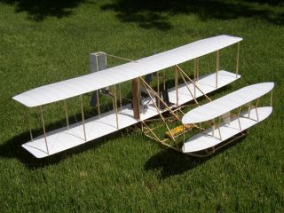 DARE DESIGN 1909 WRIGHT MILITARY FLYER RC FLYING MODEL AIRPLANE KIT 52
