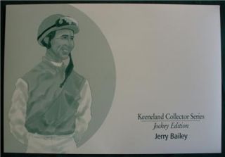 Jerry Bailey Keeneland Jockey Print Horse Racing Vanity Fair Style New