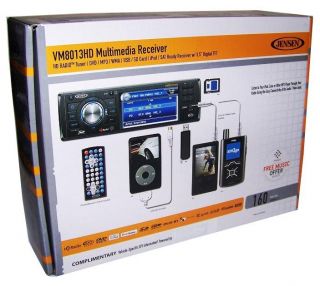 Jensen VM8013HD 3 5 TFT Multimedia Reciever HD Radio DVD  WMA USB
