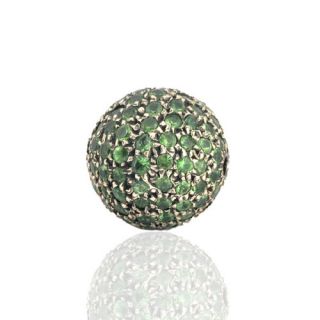  Silver Tsavorite Gem Stone Handmade Beads Fashion Jewelry Accessories