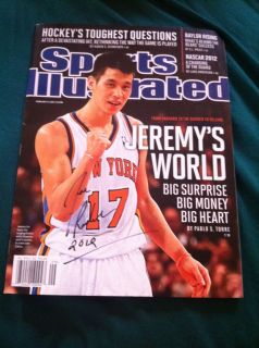 Jeremy Lin Cover Hand Signed Sports Illustrated