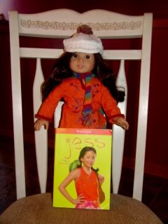 American Girl Doll 2006 Retired Jess Doll Outfit and Book Op Co B