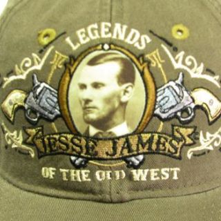 Legend West Outlaw Wild Jesse James Ball Cap Hat Brown