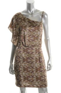Jessica Simpson New Multi Color One Shoulder Flutter Sleeve Casual