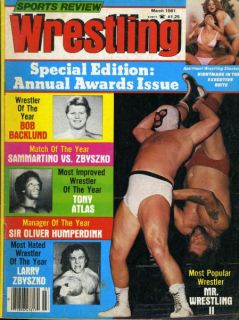 Mr Wrestling II Sports Review Wrestling Magazine March 1981 Apartment