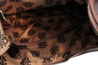 Jessica Simpson Purple Pleather Ruffled Signature Hobo Handbag Medium