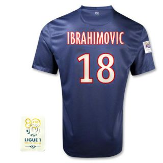 12 13 PSG HOME SOCCER JERSEY FOOTBALL SHIRT Ibrahimovic 18 LUIGE1 More