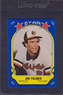 1981 Fleer Star Sticker 124 Jim Palmer Mint 0000588
