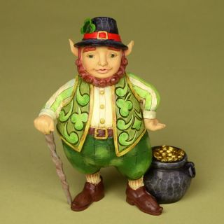 Jim Shore Heartwood Creek Irish Leprechaun Luck Figurine 4025795 2011