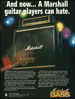 1994 Jim Marshall Dynamic Bass System 7400 Head 7410 7412 Guitar Amp