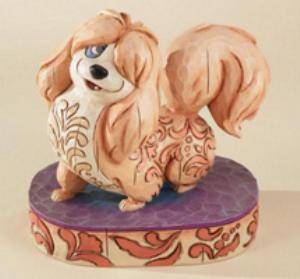 Jim Shore Disney Peg Lady and The Tramp Dog Figurine
