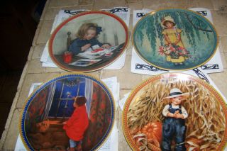 1986 SET 4  JESSIE WILLCOX SMITH CHILDHOOD HOLIDAY PLATESLIMITED FROM