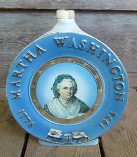 Jim Beam Martha Washington Collectible Bottle Decanter