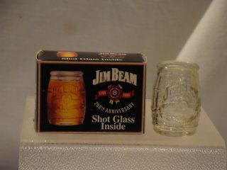 Collectible Jim Beam Shot Glass with Original Box 200th Anniversary
