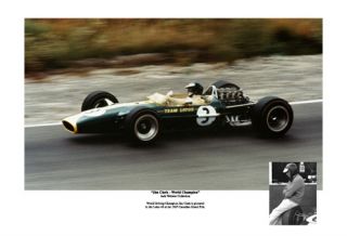 1967 Jim Clark Lotus 49 World Champion s N Edition of 200 Car Poster