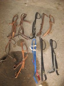 Lot of 10 Western Headstalls Bridles Pre Owned