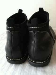 Joan David Too Black Leather Ankle Boots 8 5