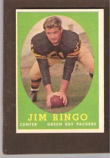 1958 Topps 103 Jim Ringo Packers EXMT OC