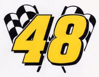 Jimmie Johnson 48 Decal Racing NASCAR Flag