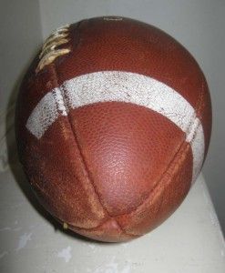  Official Early AFL Cushion Control Game Used Joe Foss Football