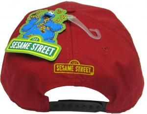 Sesame Street Hat Red Elmo Face Snapback Hat with Adjustable Strap