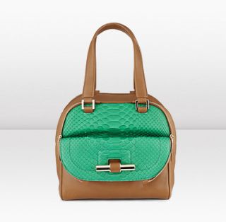 Jimmy Choo Justine Green Handbag New