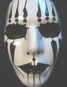 Joey Jordison Black White Slipknot Mask