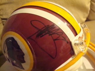 Joe Gibbs Autograph Washington Redskins Mini Helmet Signed