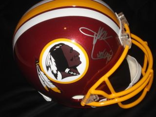 Joe Gibbs Signed Helmet Washington Redskins Proof COA