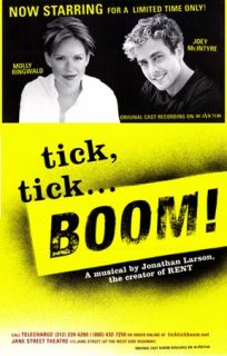 Off Broadway Poster Tick Tick Boom Molly Ringwald Joey McIntyre
